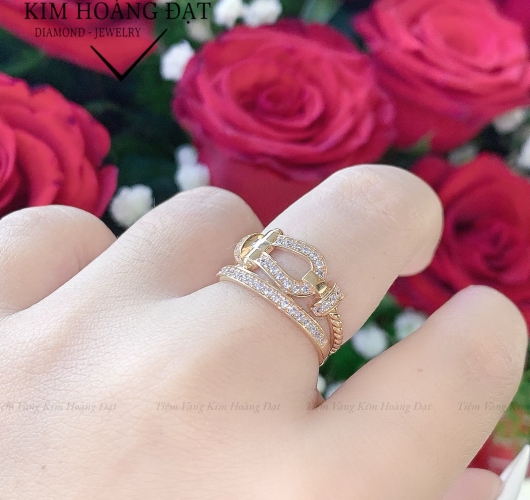 (NK015) Nhẫn kiểu_Vàng Ý