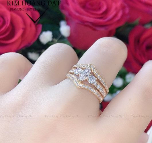 (NK018) Nhẫn kiểu_Vàng Ý
